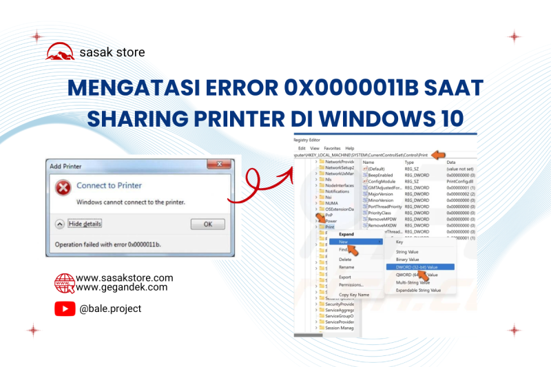mengatasi error 0x0000011b saat sharing printer di Windows 10