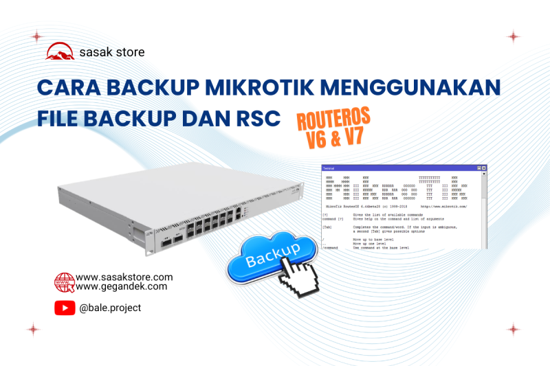 Cara Aman Backup & Restore Konfigurasi MikroTik (v6 & v7): Trik Agar Password Ikut Tersimpan